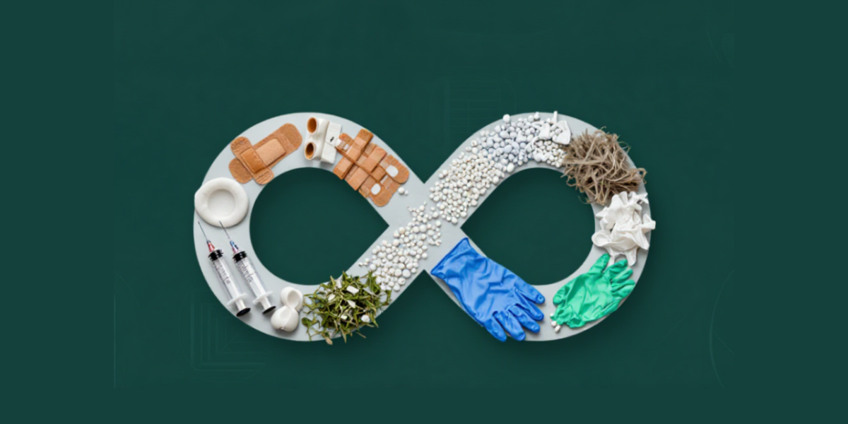 Déchets médicaux désinfectés et broyés, secs et méconnaissables, prêts à être triés